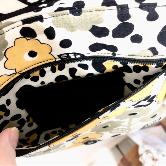 Vera Bradley yellow & black crossbody purse - Picture 3 of 4
